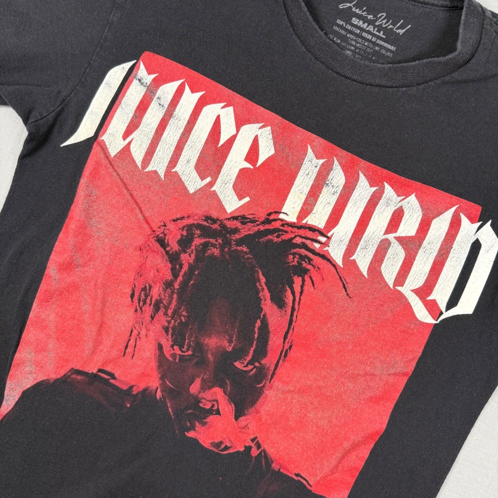 Juice Wrld Legends Never Die Graphic T-Shirt Mens Small Black‎ Rap Tee 999